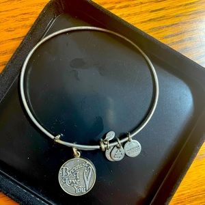 Alex & Ani “ Because I Love You” Bracelet- Silver
